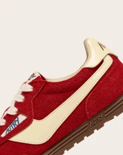 Windspin Low Two-tone Suede and Leather Basket