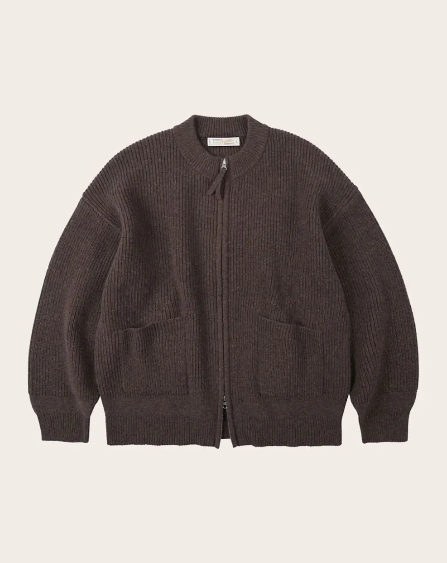 Wool Deck Zipped Cardigan