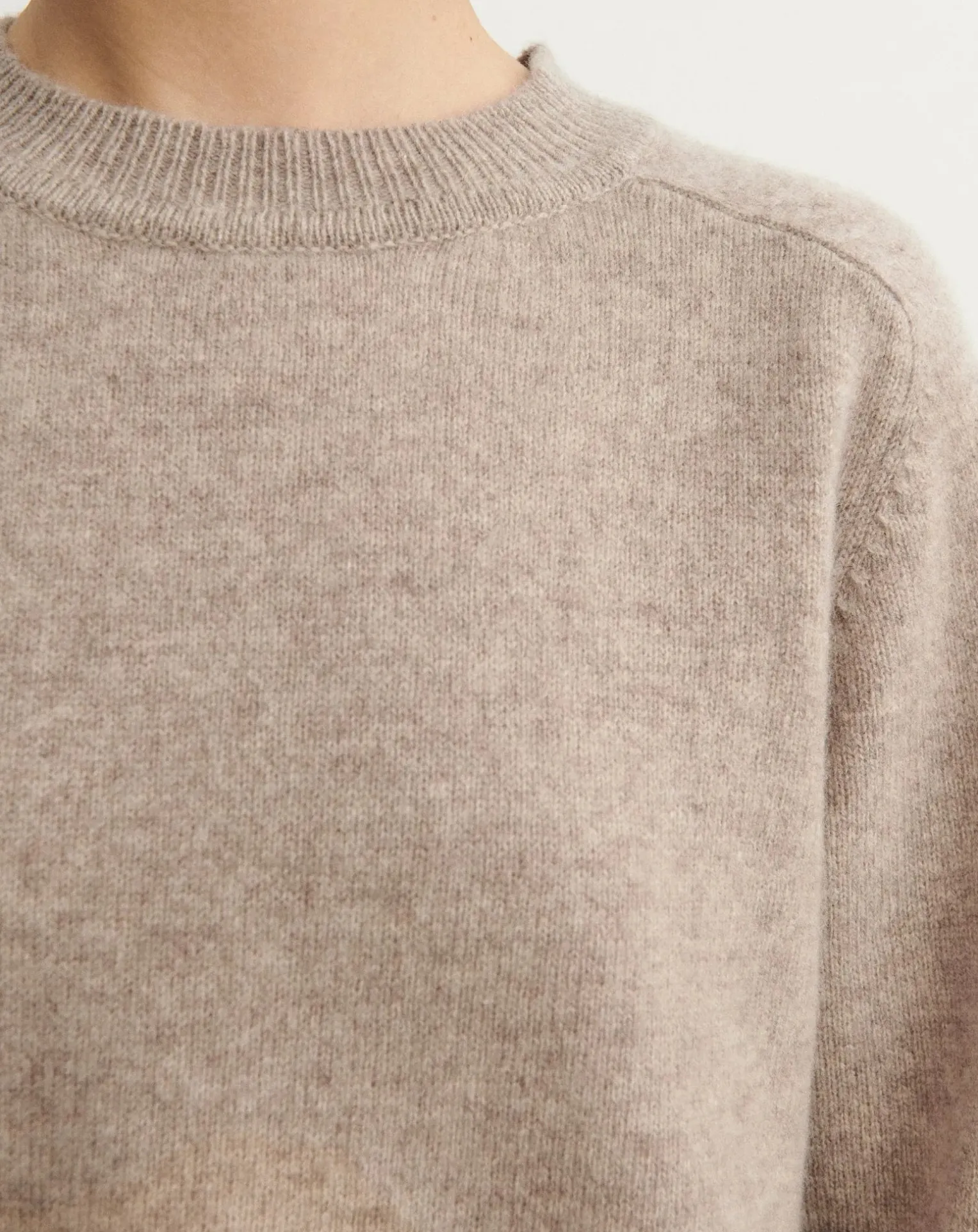 Wool Round Neck Sweater - Women's Collection